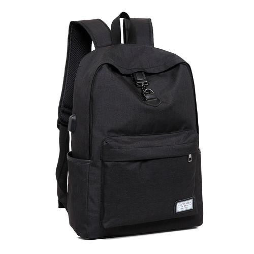 New Design USB Charging Men's Backpacks Male Casual Travel women Teenagers Student School Bags Simple Notebook Laptop Backpack