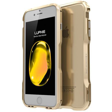 Premium Incisive Aluminum Bumper Case with Prismatic Shape Frame for iPhone 7 / 7 Plus.