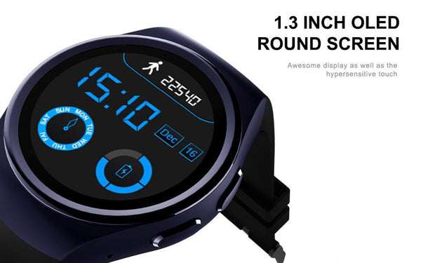New OLED Luxury Fashion Smart Watch Heart Rate Monitor Clock Support SIM TF Card