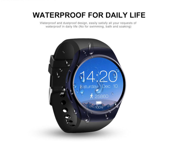 New OLED Luxury Fashion Smart Watch Heart Rate Monitor Clock Support SIM TF Card