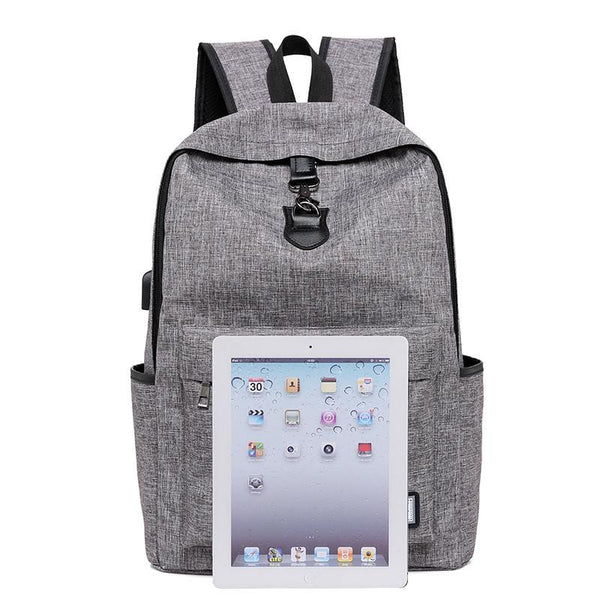 New Design USB Charging Men's Backpacks Male Casual Travel women Teenagers Student School Bags Simple Notebook Laptop Backpack