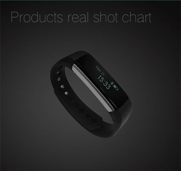 New Smart Bracelet Band with Sleep Activity Fitness Tracker Alarm Clock Vibration Pedometer Indicator for Iphone Android Smartband.