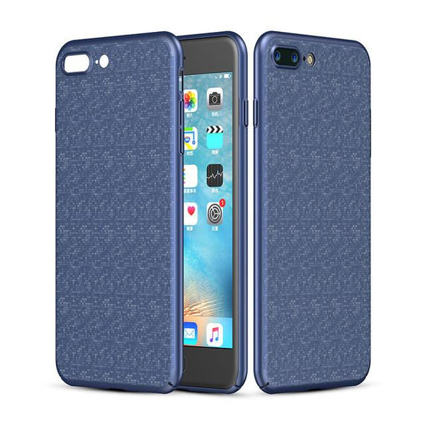New Stylish Luxury Thin Plaid Dirt-Resistant Case Back Cover for Apple iPhone 7 & 7 Plus