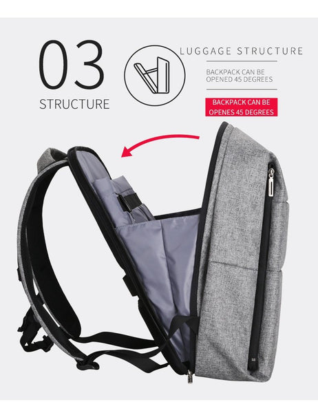 New Men's Water Repellent Backpack for 15.6 Inch Laptop Backpack with Large Capacity