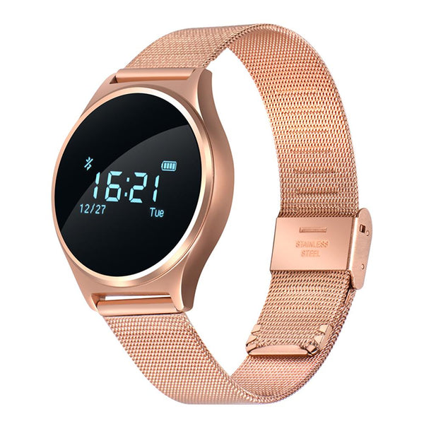 New Oval Bluetooth Smart Watch Blood Pressure Heart Rate Monitor Sport Smart Wristband for Android IOS