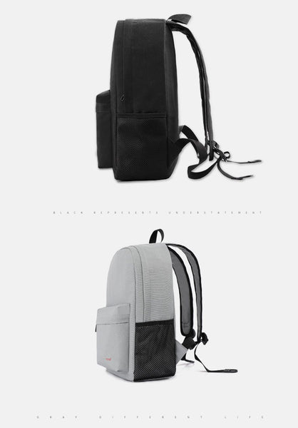 Simplistic Men's School 14 Inch Laptop Preppy Backpack with USB Charging