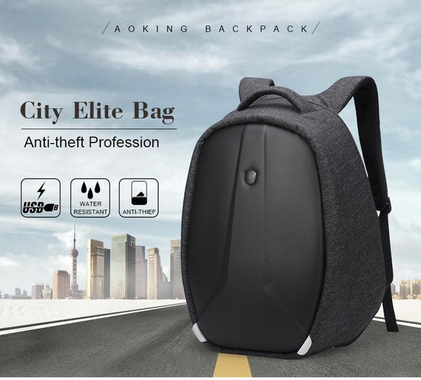 New Anti-Theft Water-Resistant Large Capacity Backpack with Reflective Tap & Battery Slot for USB Charging