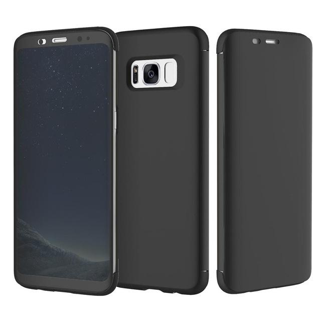 New Transparent Full Window Invisible Flip Case for Samsung Galaxy S8 / S8 Plus