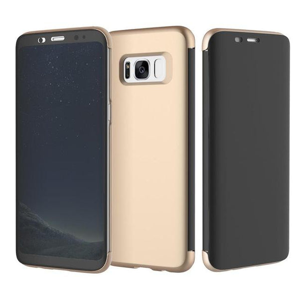 New Transparent Full Window Invisible Flip Case for Samsung Galaxy S8 / S8 Plus