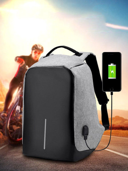 New Soft Handle Anti-Theft Leisure Travel Indoor & Outdoor Laptop Backpack with Battery Slot for USB Charging