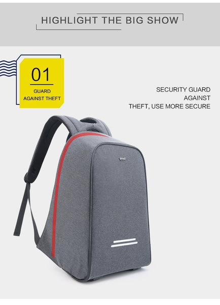 New Multifunction Anti-Theft USB Charging 15.6 Inch Laptop Backpack Nylon Bagpack