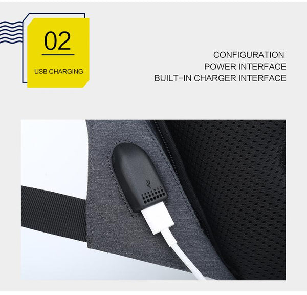 New Multifunction Anti-Theft USB Charging 15.6 Inch Laptop Backpack Nylon Bagpack