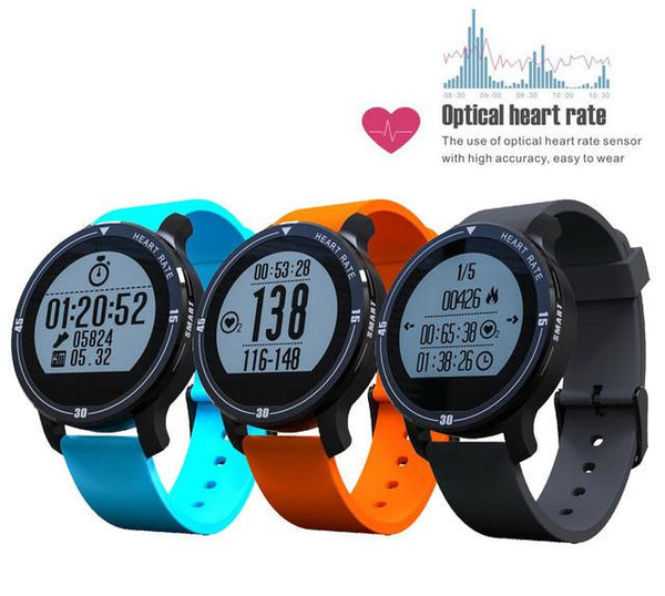 New Deluxe IP67 Waterproof Sports Smartwatch with Heart Rate Monitor for Swimming Running Alarm & Weather.