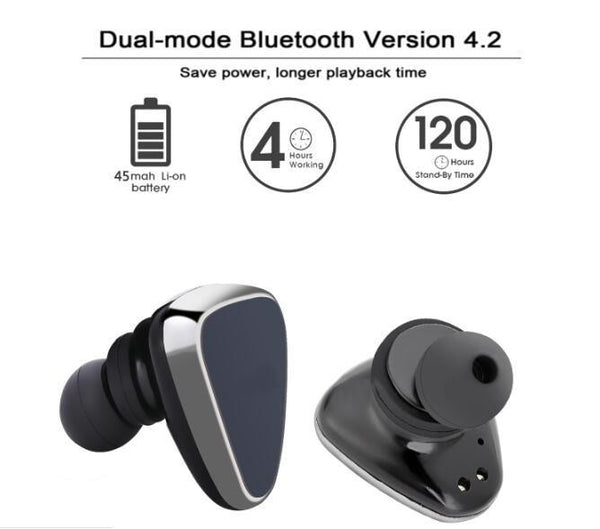 True Wireless Sport Earbuds Bluetooth Stereo Earphone Charging Station Earbuds Handsfree Earphones