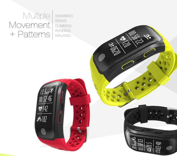 New Bluetooth GPS Smart Band IP68 Waterproof Smart Wristband Heart Rate Fitness Tracker Bracelet Pedometer