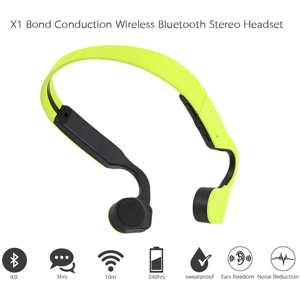 New Bone Conduction Wireless Bluetooth Stereo Headset Bluetooth Neck-Strap Hands-Free Earphone