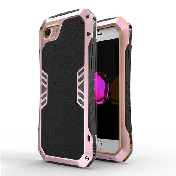 New Luxury Cavalier Aluminum Armour Metal Cases with Anti-Knock Back Cover for iPhone 7 / 7 Plus