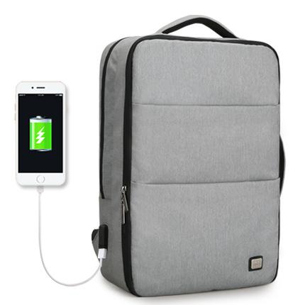 New Hybrid Huge Capacity Water-Resistant USB Design 15 Inch Laptop Backpack Short Trip Travel Bag