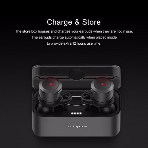New Bluetooth Earphone TWS True Wireless Earbuds Bluetooth Stereo Earphones with Portable Charger Box