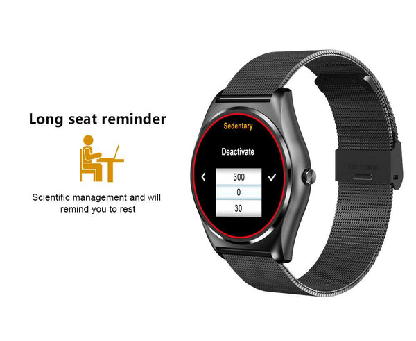 New Intelligent Touch Screen Bluetooth Smart Watch with Heart Rate Monitor & Call Reminder for IOS Android