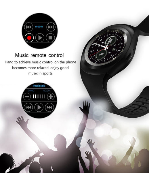 New Simplistic Round Business Smart Watch Support Nano SIM &TF Card with Whatsapp & Facebook for IOS Android