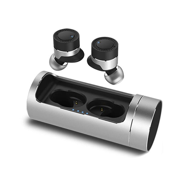 New Dual Dynamic Luxury Mini Wireless Bluetooth Sports Earphone In-Ear Earbuds with Charging Box & Active Noise Cancelling
