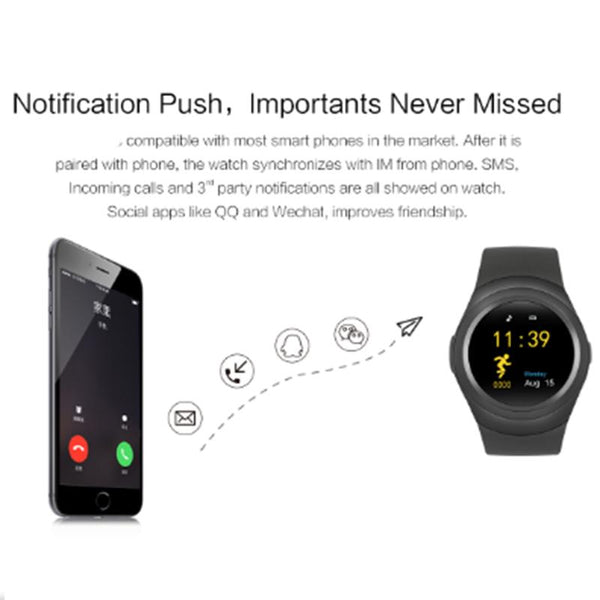 New Leisure Fitness Smartwatch with Social Media T11 Support SIM TF Card Fitness Tracker Smart clock