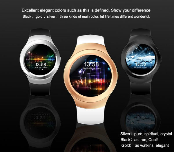 New IPS Round Screen Bluetooth Anti-Lost Android Sport Smart Watch Clock Support SIM Card TF card