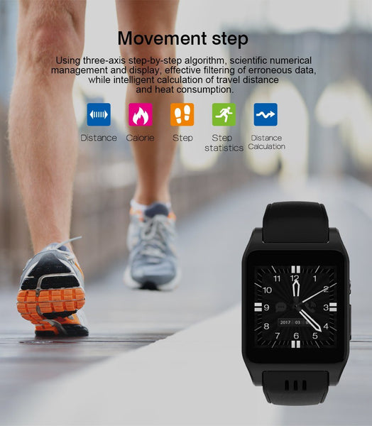 New Casual Bluetooth Smart Watch Android 4.4.2 Camera Support 3G Wifi Single Nano SIM Card
