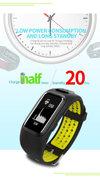 New GPS Sports Smart Band Heart Rate Sleep Monitor Smart Wristband IP68 Waterproof Call SMS Display Smart Bracelet
