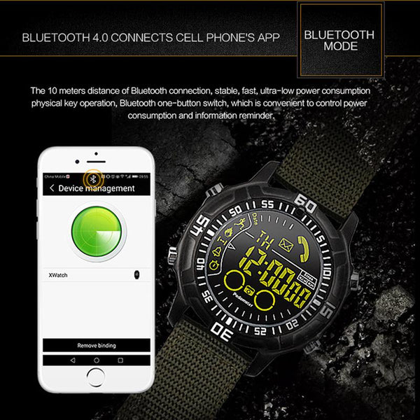 New Bluetooth Smart Watch Waterproof Men's Wristwatch with Sport Pedometer Stopwatch Call SMS Reminder for iPhone Android
