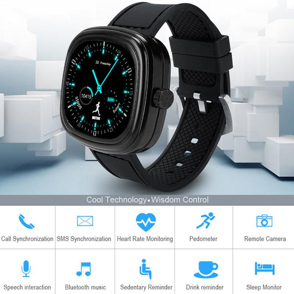 New Luxury Sports Bluetooth Smart Watch with Heart Rate Monitor Smartwatch Clock Touch Screen Android