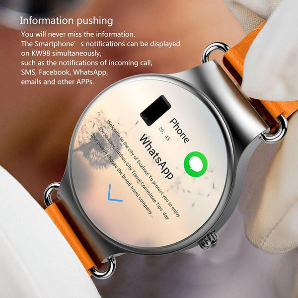 New Luxury 3G Android Smartwatch Phone with Quad Core 1.0GHz 8GB ROM GPS Heart Rate Pedometer