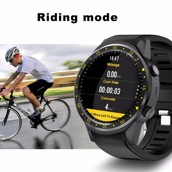 New 1.3 Inch Bluetooth Full Round IPS Touch Screen Smart GPS Sports Watch Phone for IOS Android