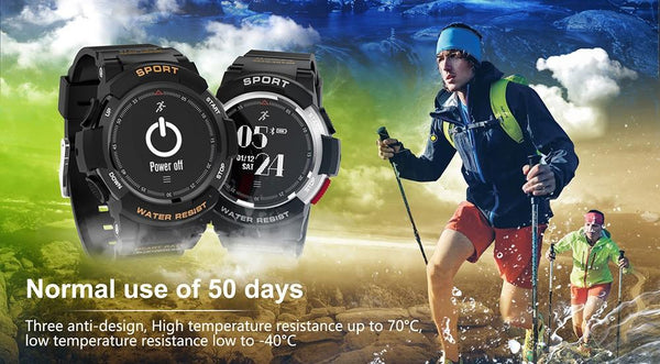New Rugged Outdoor IP68 Waterproof Sports Smart Watch with Sleep Monitor Remote Camera GPS Watch for IOS & Android