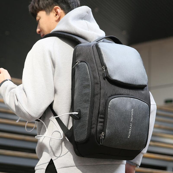 New Smart USB Charging Men's Backpack Bag for 15.6 Inch Laptop Backpack High Capacity Men Travel Backpack