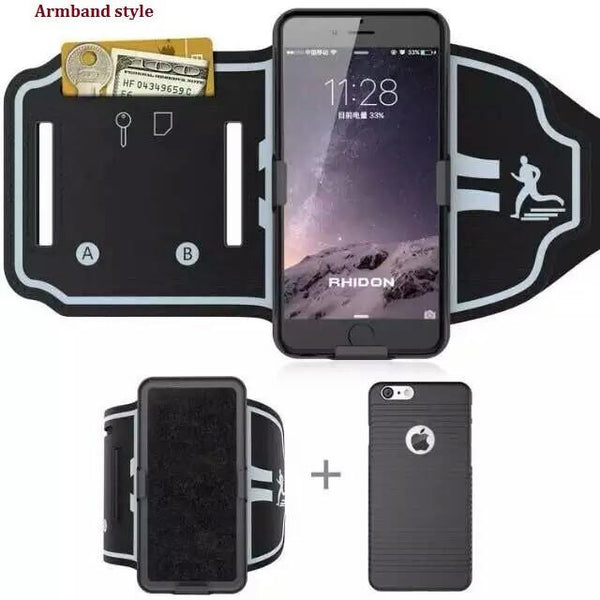 New Gym Running Exercise Mobile Phone Case Armband Pouch Arm Band For iPhone Android Windows