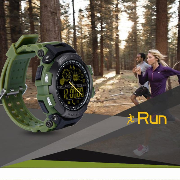 New Rugged Fitness Smartwatch Passometer Smart Clock Waterproof Watch Activities tracker for iPhone Android Phones