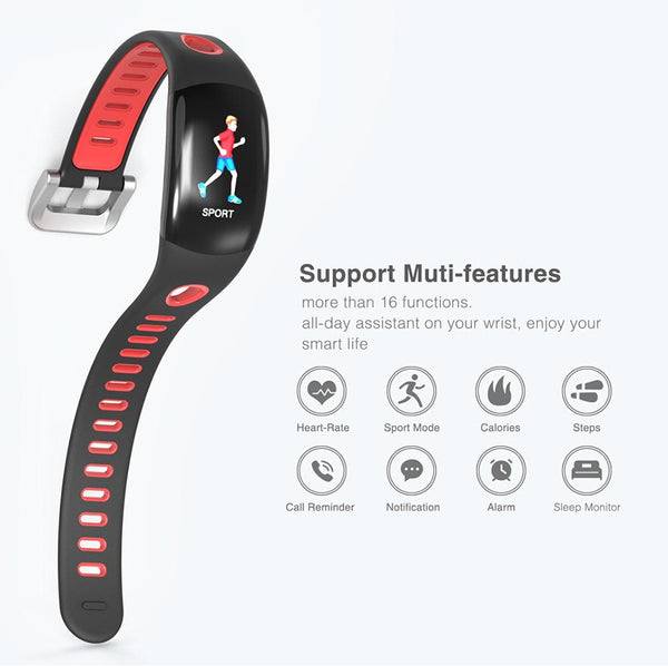 New 3D Dynamic UI Smart Band Sports Fitness Tracker Bracelet Heart Rate Monitor Wristband IP68 Waterproof for Android iOs