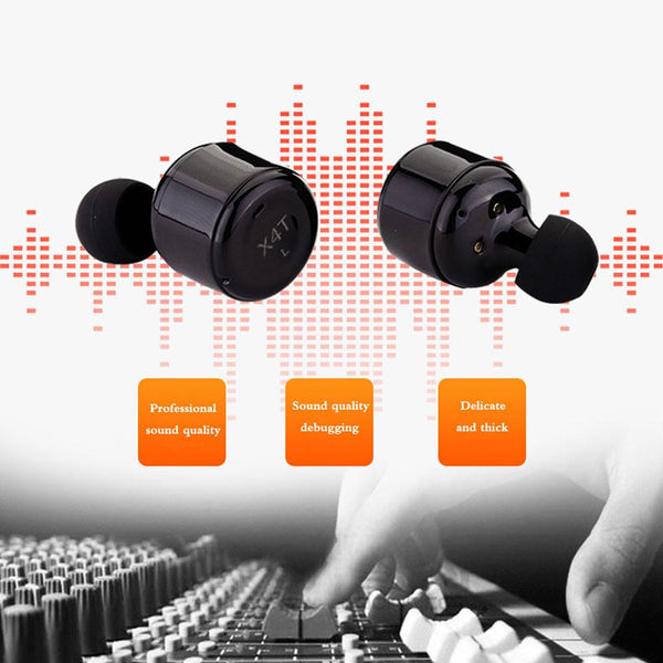 New Super Compact TWS Wireless Earphones Headphone Stereo Earbuds w/ Mic 5200mAH Wireless Power Bank Charger
