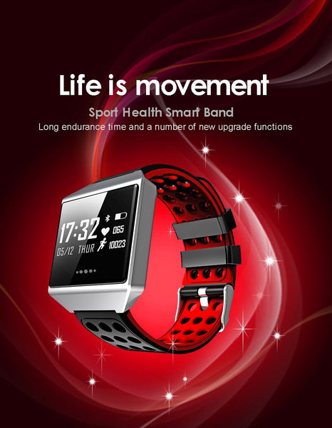 New Fitness Sports Smart Watch Dynamic Heart Rate Blood Pressure Sleep Monitoring Smartwatch for Android IOS Pedometer Waterproof