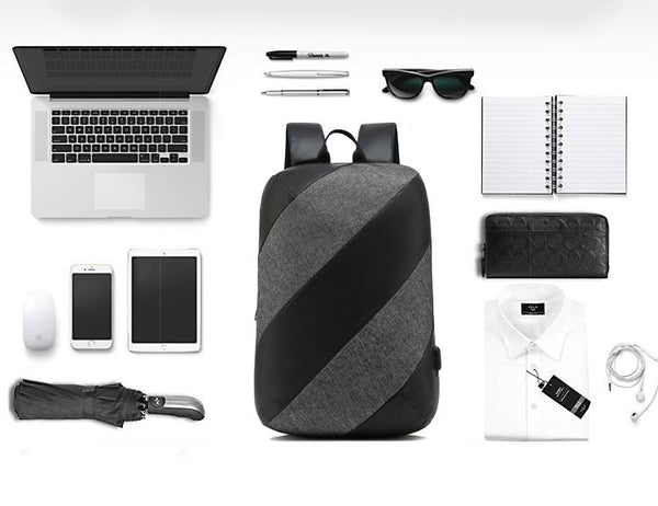 New USB Charge Backpack  Notebook Business 15.6 Computer Bag Water-Resistant Anti-Theft Travel Bag