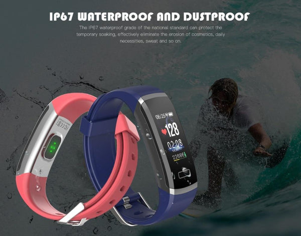 New Smart Wristband Color Screen Bracelet Smartwatch Fitness Tracker Heart Rate Monitor For Men Women