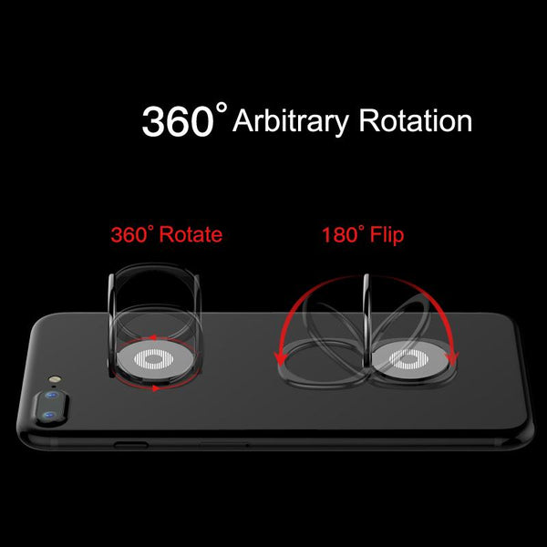 New 360 Degree Metal Finger Ring Holder for iPhone X 8 Samsung S9 S8 S7 Finger Holder Cell Phone Mobile Ring Holder