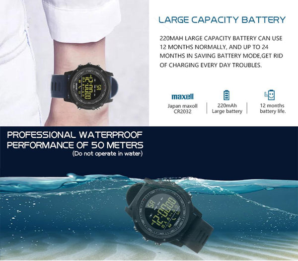 New Smart Watch Smartwatch Waterproof Swimming Stopwatch Fitness Tracker Sports Pedometer Smart Wristwatch for IOS Android