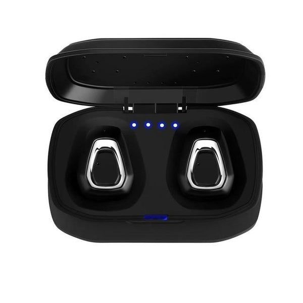 New Portable Mini Bluetooth 4.2 Hifi Earphone with Dual Mic TWS Wireless Earbuds Stereo Microphone with Charger Box for IOS Android