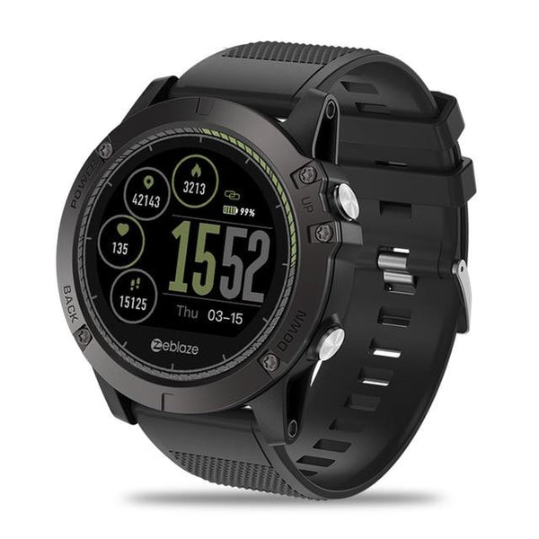 New Rugged Outdoor IP67 Waterproof Wearable Device Smartwatch Heart Rate Monitor Color Display Sport Smart Watch