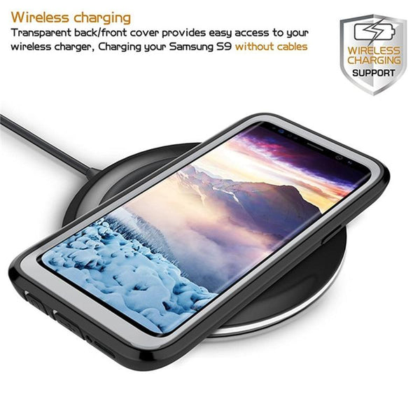 New Full Protection Anti-Scratch Outdoor Rugged Clear Bumper Shockproof Coque Case for Samsung Galaxy S9 Series