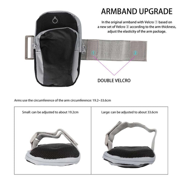 New Sport Running Armband Bag Case Cover Universal Outdoor Water-Resistant Mobile Phone Arm Band For iPhone Android Windows