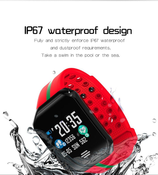 New Pedometer Blood Pressure Heart Rate Monitor Smart Watch IP67 Waterproof Sport Fitness Trakcer For iOS Android